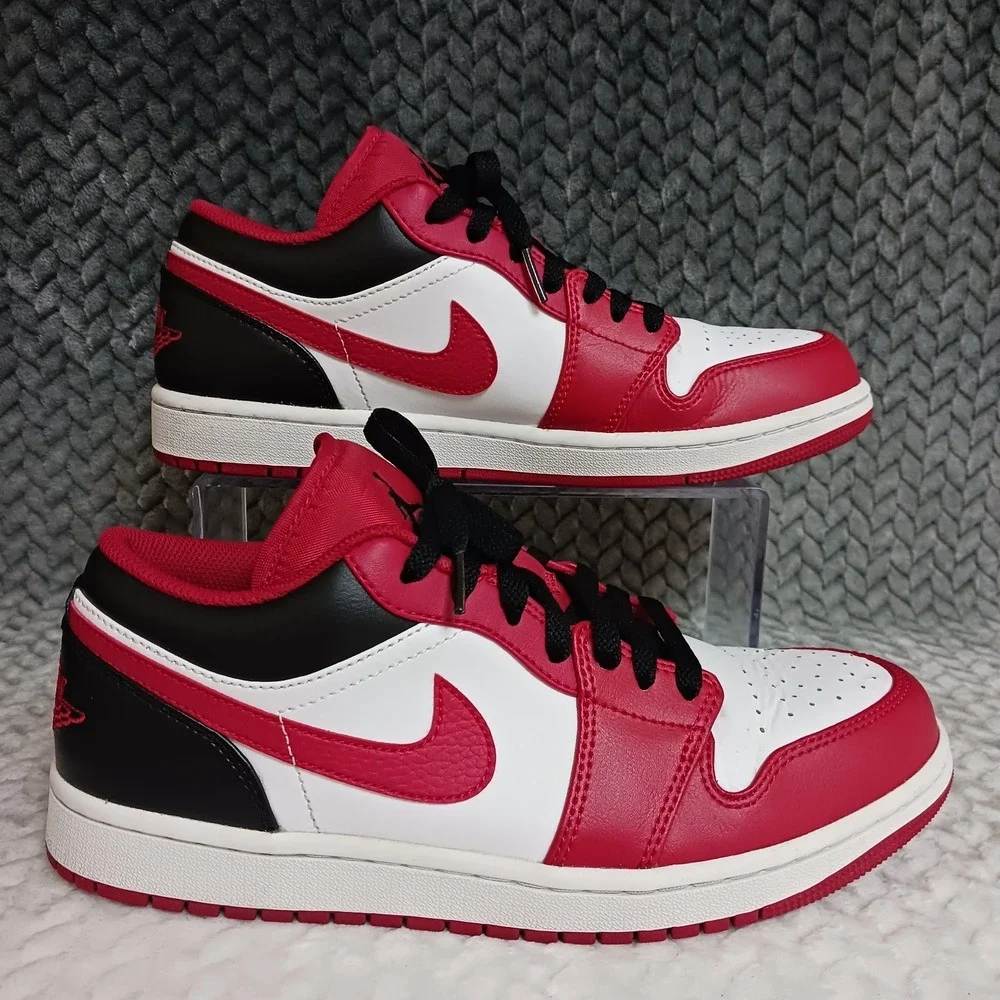 Air Jordan 1 Low Reverse Black Toe Men's Sneakers Shoes Size 8.5